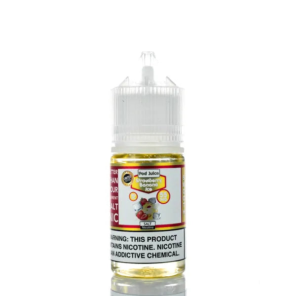 Pod Juice Smooth Salt - Strawberry Banana Freeze - 30ml - Black Coral